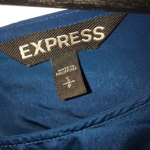 Express dark teal cold shoulder dress - small